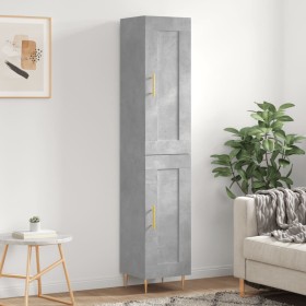 Concrete gray plywood sideboard 34.5x34x180 cm by vidaXL, Sideboards - Ref: Foro24-3200445, Price: 94,99 €, Discount: %