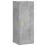 Aparador de madera contrachapada gris hormigón 34,5x34x180 cm de vidaXL, Aparadores - Ref: Foro24-3200445, Precio: 94,86 €, D...