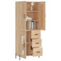 High oak-colored plywood sideboard 69.5x34x180 cm by vidaXL, Sideboards - Ref: Foro24-3199948, Price: 169,80 €, Discount: %