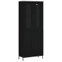 Aparador alto madera contrachapada negro 69,5x34x180 cm de vidaXL, Aparadores - Ref: Foro24-3198346, Precio: 168,99 €, Descue...