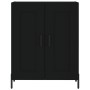 Aparador alto madera contrachapada negro 69,5x34x180 cm de vidaXL, Aparadores - Ref: Foro24-3198346, Precio: 168,99 €, Descue...