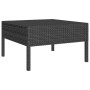 Set de muebles de jardín 2 pzas y cojines ratán sintético negro de vidaXL, Conjuntos de jardín - Ref: Foro24-3203499, Precio:...