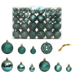 Bolas de Navidad 100 unidades verde 3 / 4 / 6 cm de vidaXL, Adornos festivos - Ref: Foro24-356101, Precio: 42,41 €, Descuento: %