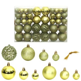 Christmas balls 100 units light green 3 / 4 / 6 cm by vidaXL, Festive decorations - Ref: Foro24-356103, Price: 25,56 €, Disco...