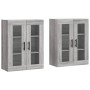 Armarios de pared 2 uds madera de ingeniería gris Sonoma de vidaXL, Aparadores - Ref: Foro24-3197967, Precio: 164,67 €, Descu...