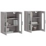 Armarios de pared 2 uds madera de ingeniería gris Sonoma de vidaXL, Aparadores - Ref: Foro24-3197967, Precio: 164,67 €, Descu...