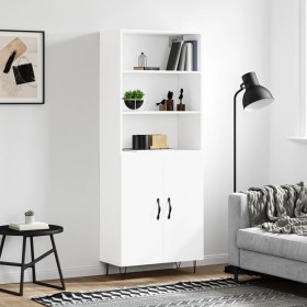 Tall white plywood sideboard 69.5x34x180 cm by vidaXL, Sideboards - Ref: Foro24-3189245, Price: 131,99 €, Discount: %