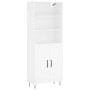 Tall white plywood sideboard 69.5x34x180 cm by vidaXL, Sideboards - Ref: Foro24-3189245, Price: 131,99 €, Discount: %