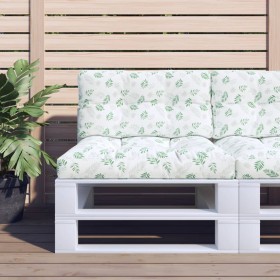 Cushions for pallets 2 units leaf print fabric by vidaXL, Cushions for chairs and sofas - Ref: Foro24-360707, Price: 56,46 €,...