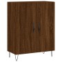 Aparador alto madera contrachapada marrón roble 69,5x34x180 cm de vidaXL, Aparadores - Ref: Foro24-3189252, Precio: 133,14 €,...