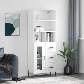 Tall white plywood sideboard 69.5x34x180 cm by vidaXL, Sideboards - Ref: Foro24-3189517, Price: 169,99 €, Discount: %