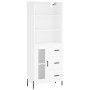 Tall white plywood sideboard 69.5x34x180 cm by vidaXL, Sideboards - Ref: Foro24-3189517, Price: 170,38 €, Discount: %