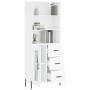 Tall white plywood sideboard 69.5x34x180 cm by vidaXL, Sideboards - Ref: Foro24-3189517, Price: 170,38 €, Discount: %