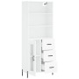 Tall white plywood sideboard 69.5x34x180 cm by vidaXL, Sideboards - Ref: Foro24-3189517, Price: 170,38 €, Discount: %