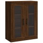 Aparador alto madera contrachapada marrón roble 69,5x34x180 cm de vidaXL, Aparadores - Ref: Foro24-3198368, Precio: 164,08 €,...