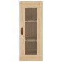 Aparador de madera contrachapada roble Sonoma 34,5x34x180 cm de vidaXL, Aparadores - Ref: Foro24-3199340, Precio: 88,52 €, De...