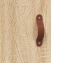 Aparador de madera contrachapada roble Sonoma 34,5x34x180 cm de vidaXL, Aparadores - Ref: Foro24-3199340, Precio: 88,52 €, De...