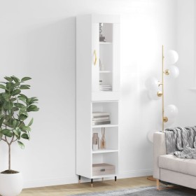 Tall white plywood sideboard 34.5x34x180 cm by vidaXL, Sideboards - Ref: Foro24-3199345, Price: 88,50 €, Discount: %