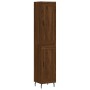 Aparador alto madera contrachapada roble marrón 34,5x34x180 cm de vidaXL, Aparadores - Ref: Foro24-3200472, Precio: 107,80 €,...