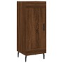 Aparador alto madera contrachapada roble marrón 34,5x34x180 cm de vidaXL, Aparadores - Ref: Foro24-3200472, Precio: 107,80 €,...