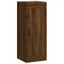 Aparador alto madera contrachapada roble marrón 34,5x34x180 cm de vidaXL, Aparadores - Ref: Foro24-3200472, Precio: 107,80 €,...