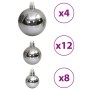 Weihnachtskugeln 100 Stück grau 3 / 4 / 6 cm von vidaXL, Festliche Dekorationen - Ref: Foro24-356100, Preis: 24,21 €, Rabatt: %