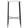 High table and stools set 3 pieces black plastic by vidaXL, Furniture sets for kitchens and dining rooms - Ref: Foro24-305130...