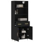 Tall black plywood sideboard 69.5x34x180 cm by vidaXL, Sideboards - Ref: Foro24-3200498, Price: 146,59 €, Discount: %