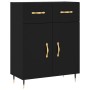 Tall black plywood sideboard 69.5x34x180 cm by vidaXL, Sideboards - Ref: Foro24-3200498, Price: 146,59 €, Discount: %