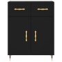 Tall black plywood sideboard 69.5x34x180 cm by vidaXL, Sideboards - Ref: Foro24-3200498, Price: 146,59 €, Discount: %