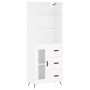 High glossy white plywood sideboard 69.5x34x180 cm by vidaXL, Sideboards - Ref: Foro24-3189479, Price: 147,99 €, Discount: %