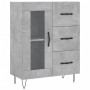 Aparador alto madera contrachapada gris hormigón 69,5x34x180 cm de vidaXL, Aparadores - Ref: Foro24-3189505, Precio: 149,37 €...