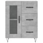 Aparador alto madera contrachapada gris hormigón 69,5x34x180 cm de vidaXL, Aparadores - Ref: Foro24-3189505, Precio: 149,37 €...