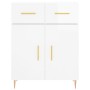 High glossy white plywood sideboard 69.5x34x180 cm by vidaXL, Sideboards - Ref: Foro24-3200507, Price: 135,64 €, Discount: %