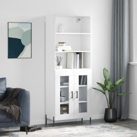 High glossy white plywood sideboard 69.5x34x180 cm by vidaXL, Sideboards - Ref: Foro24-3189327, Price: 142,99 €, Discount: %