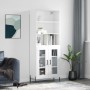 High glossy white plywood sideboard 69.5x34x180 cm by vidaXL, Sideboards - Ref: Foro24-3189327, Price: 142,01 €, Discount: %