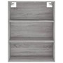 Aparador alto madera contrachapada gris sonoma 69,5x34x180 cm de vidaXL, Aparadores - Ref: Foro24-3189523, Precio: 167,50 €, ...