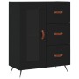 Tall black plywood sideboard 69.5x34x180 cm by vidaXL, Sideboards - Ref: Foro24-3189478, Price: 164,11 €, Discount: %