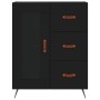 Aparador alto madera contrachapada negro 69,5x34x180 cm de vidaXL, Aparadores - Ref: Foro24-3189478, Precio: 163,57 €, Descue...