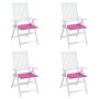 Garden chair cushions 4 pcs pink fabric 40x40x3 cm by vidaXL, Cushions for chairs and sofas - Ref: Foro24-361027, Price: 36,7...