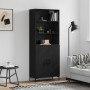 Tall black plywood sideboard 69.5x34x180 cm by vidaXL, Sideboards - Ref: Foro24-3189254, Price: 153,78 €, Discount: %