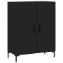 Tall black plywood sideboard 69.5x34x180 cm by vidaXL, Sideboards - Ref: Foro24-3189254, Price: 153,78 €, Discount: %