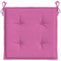 Cojines de silla de jardín 4 uds tela rosa 40x40x3 cm de vidaXL, Cojines para sillas y sofás - Ref: Foro24-361027, Precio: 36...