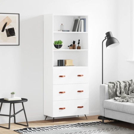 Tall white plywood sideboard 69.5x34x180 cm by vidaXL, Sideboards - Ref: Foro24-3189349, Price: 167,92 €, Discount: %