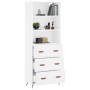 Aparador alto madera contrachapada blanco 69,5x34x180 cm de vidaXL, Aparadores - Ref: Foro24-3189349, Precio: 167,92 €, Descu...