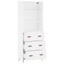 Tall white plywood sideboard 69.5x34x180 cm by vidaXL, Sideboards - Ref: Foro24-3189349, Price: 167,92 €, Discount: %