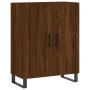 Aparador alto madera contrachapada marrón roble 69,5x34x180 cm de vidaXL, Aparadores - Ref: Foro24-3189284, Precio: 157,72 €,...