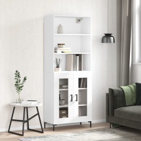 Tall white plywood sideboard 69.5x34x180 cm by vidaXL, Sideboards - Ref: Foro24-3189317, Price: 137,99 €, Discount: %