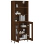 Tall oak brown plywood sideboard 69.5x34x180 cm by vidaXL, Sideboards - Ref: Foro24-3189340, Price: 145,99 €, Discount: %