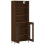 Tall oak brown plywood sideboard 69.5x34x180 cm by vidaXL, Sideboards - Ref: Foro24-3189340, Price: 145,99 €, Discount: %